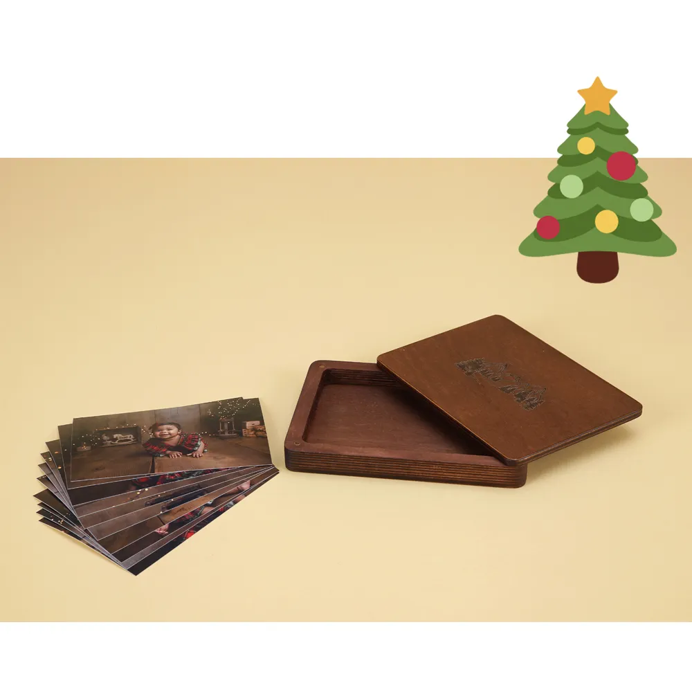 Santa box de madera